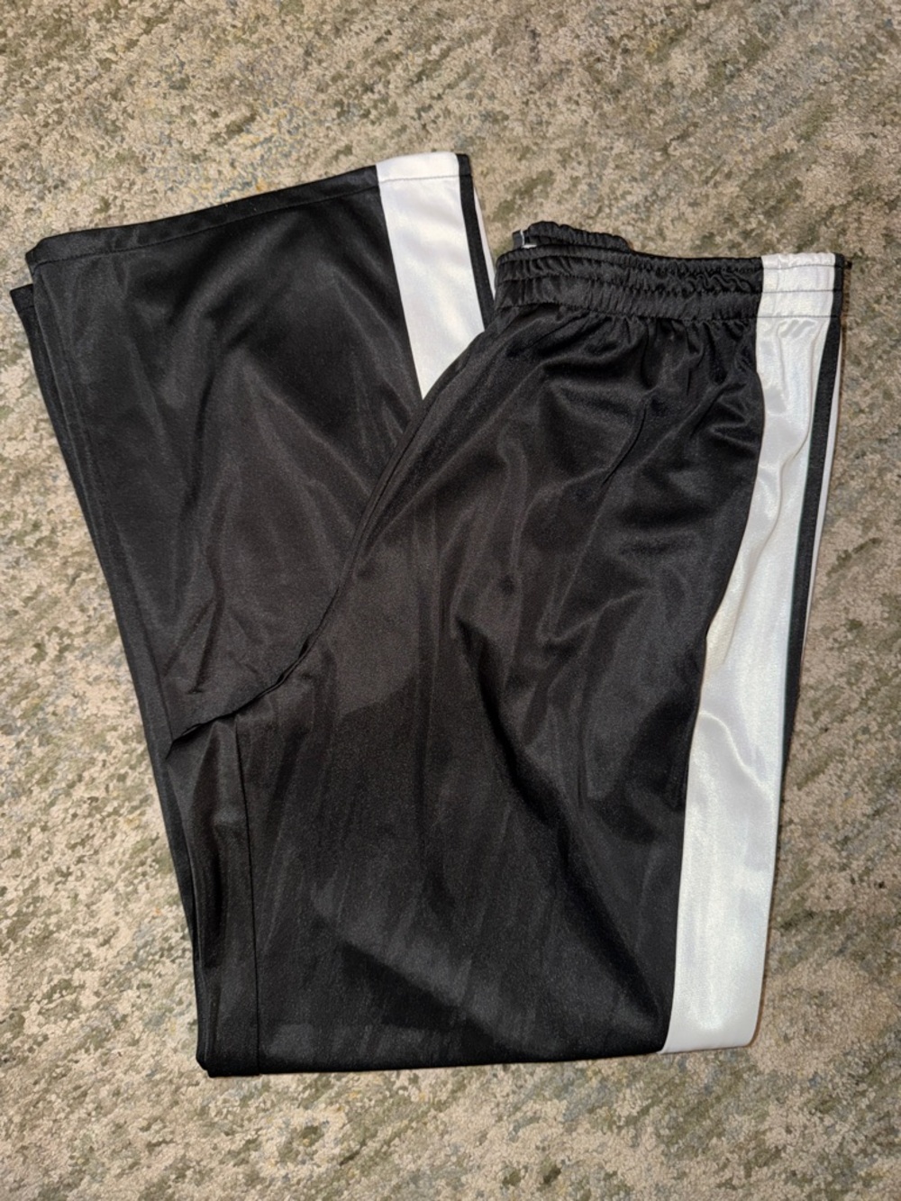 Fashion Nova Black and White Track Pants